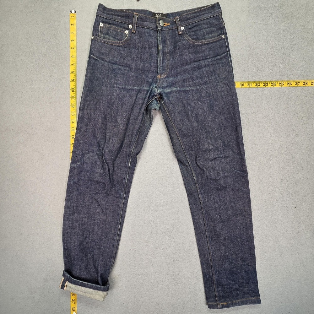 A.P.C. Petit New Standard Jeans Mens Selvedge Tapered Button Fly‎ Fits 29x27